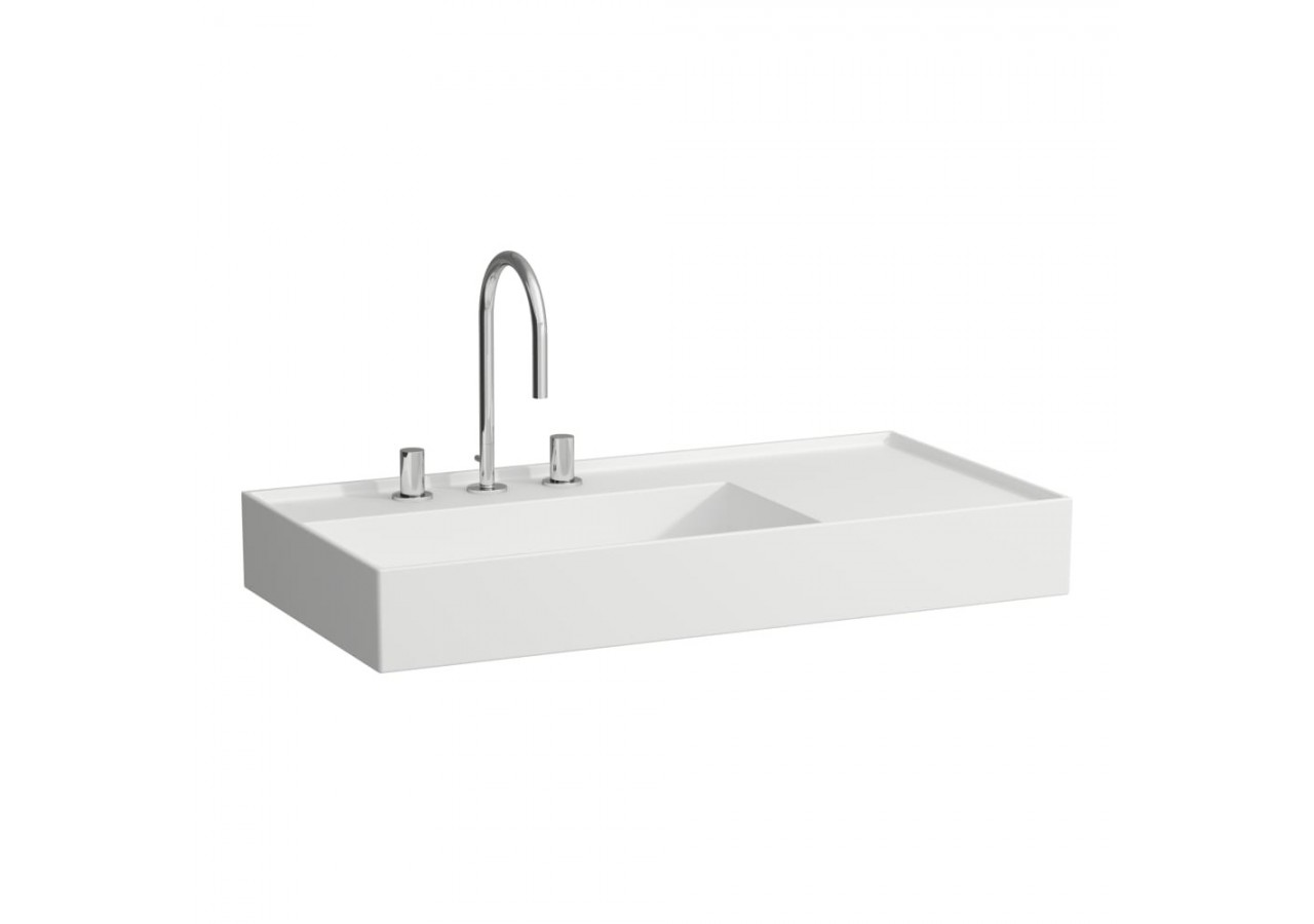 Lavabo mural ou à poser sur meuble Kartell Blanc mat 900 x 460 x 150 mm - H8103387571111 - Laufen