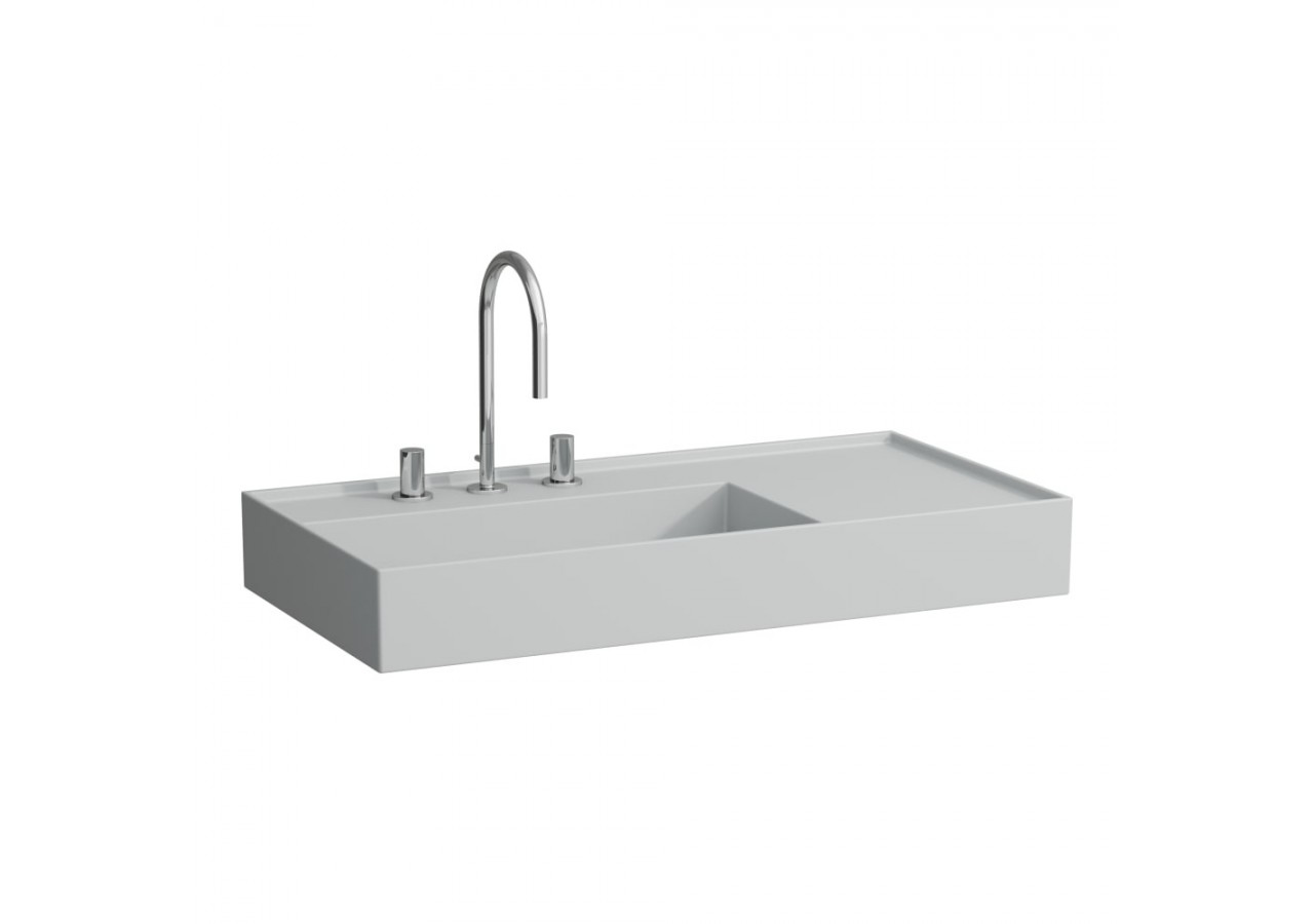 Lavabo mural ou à poser sur meuble Kartell Gris mat 900 x 460 x 150 mm - H8103387591111 - Laufen