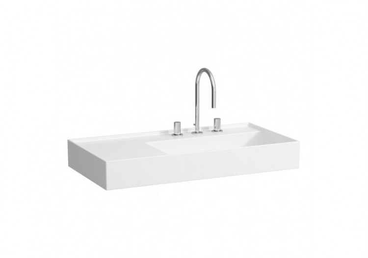 Lavabo mural ou à poser sur meuble Kartell Blanc LCC 900 x 460 x 150 mm - H8103394001581 - Laufen