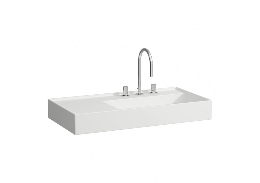 Lavabo mural ou à poser sur meuble Kartell Blanc mat 900 x 460 x 150 mm - H8103397571581 - Laufen