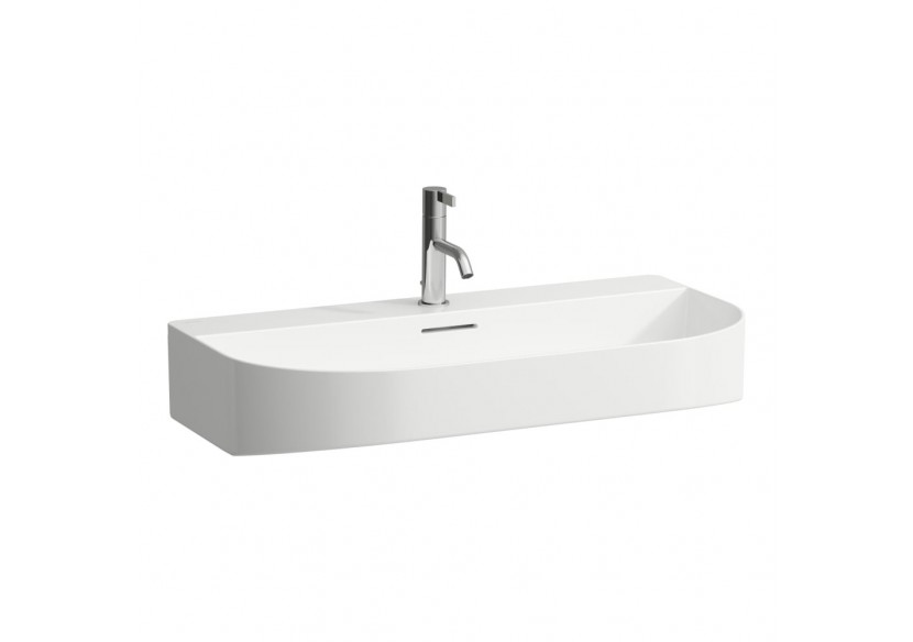 Lavabo Sonar Blanc mat 800 x 420 x 145 mm - H8103447571111 - Laufen