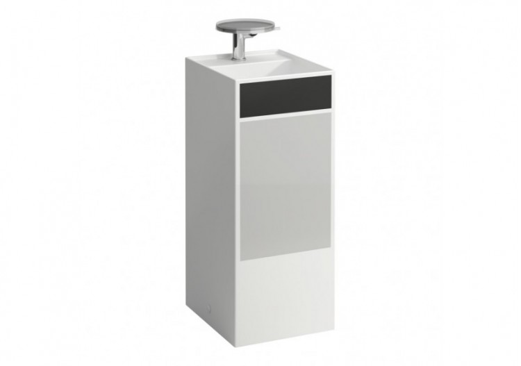 Lavabo indépendant Kartell Noir et gris 375 x 435 x 900 mm - H811331D031581 - Laufen