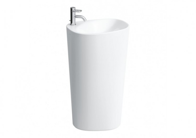 Lavabo avec colonne intégrée Palomba Blanc 525 x 400 x 900 mm - H8118030001091 - Laufen