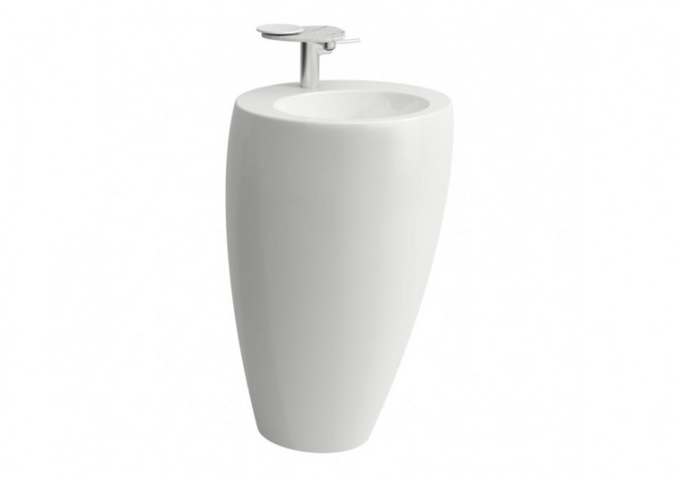 Lavabo avec colonne intégrée Alessi one Blanc LCC 520 x 530 x 850 mm - H8119714001041 - Laufen
