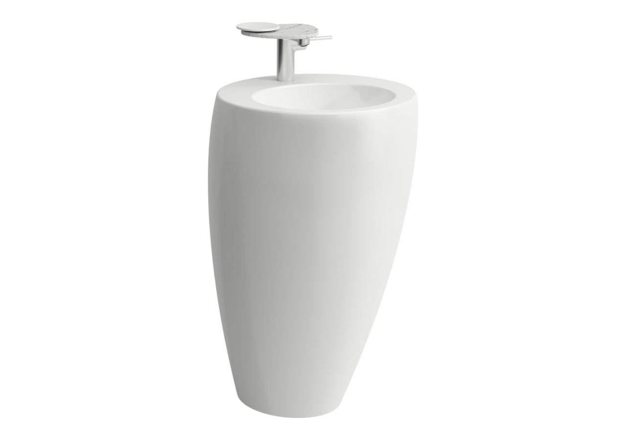 Lavabo avec colonne intégrée Alessi dot Blanc LCC 520 x 530 x 850 mm - H8119714001091 - Laufen