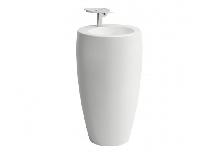 Lavabo avec colonne intégrée Alessi one Blanc LCC 530 x 530 x 900 mm - H8119724001041 - Laufen