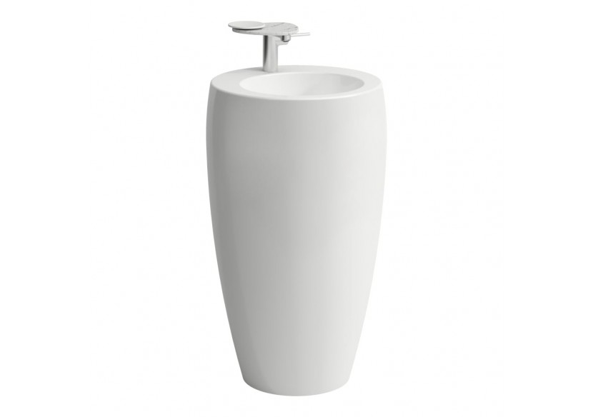 Lavabo avec colonne intégrée Alessi one Blanc LCC 530 x 530 x 900 mm - H8119724001091 - Laufen