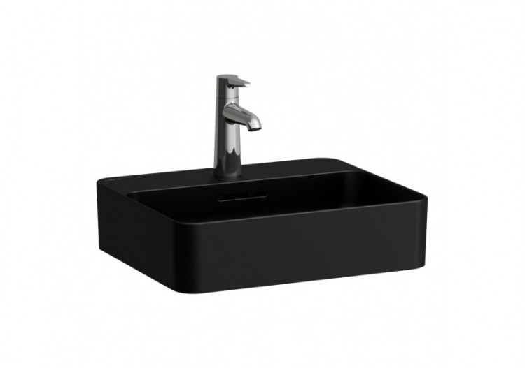 Lave-mains à poser Val Noir mat 450 x 380 x 115 mm - H8122807161111 - Laufen