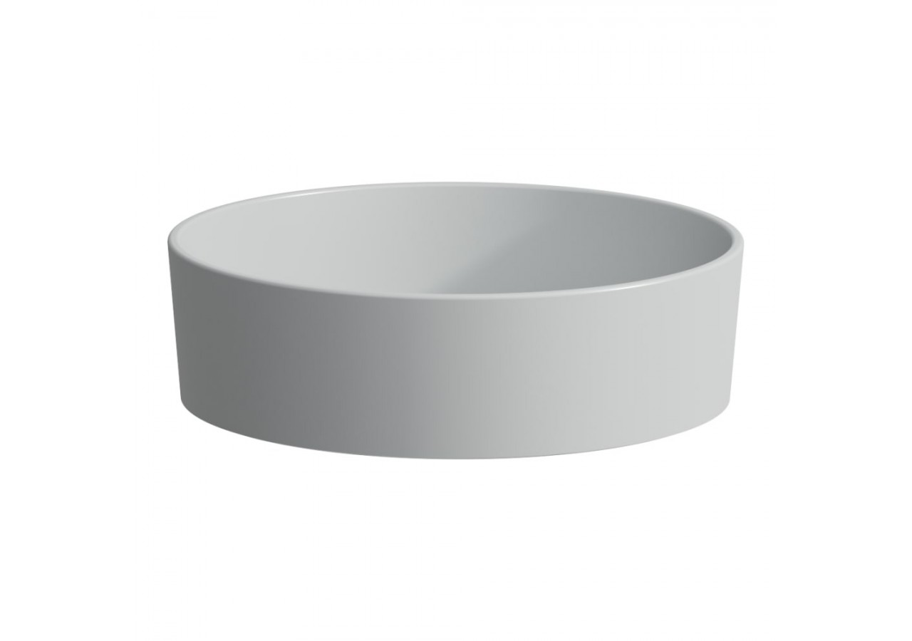 Vasque à poser Kartell Gris mat 420 x 420 x 135 mm - H8123317591121 - Laufen