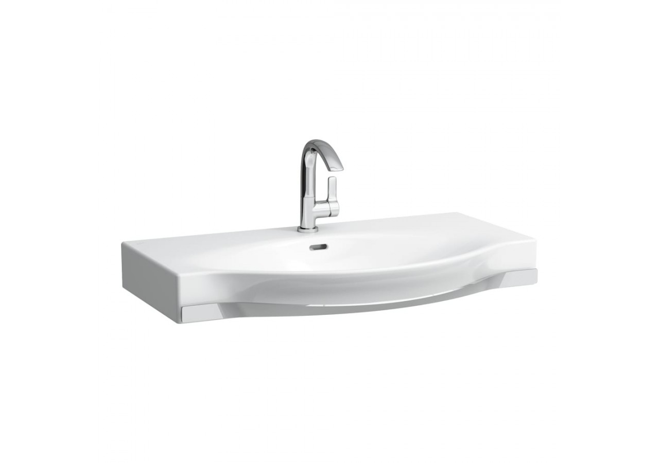 Lavabo mural porte-serviettes chromé Palace Blanc 900 x 510 x 165 mm - H8127020001041 - Laufen
