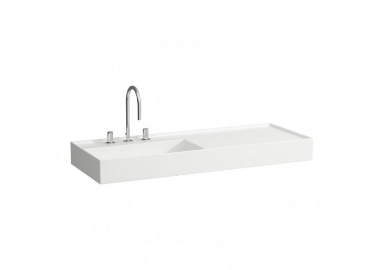 Lavabo mural ou à poser sur meuble Kartell Blanc 1200 x 460 x 150 mm - H8133320001121 - Laufen