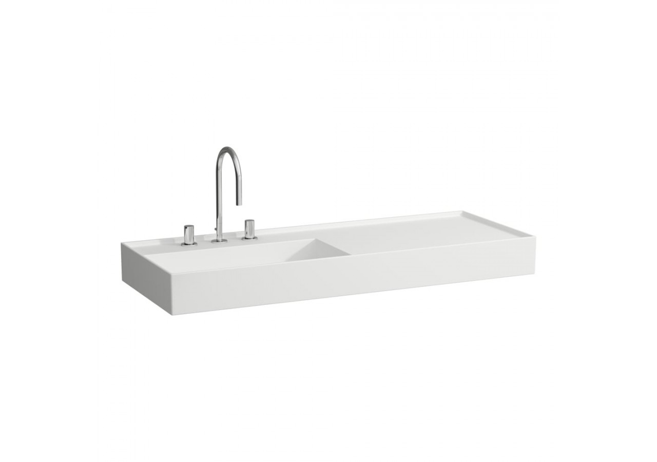 Lavabo mural ou à poser sur meuble Kartell Blanc mat 1200 x 460 x 150 mm - H8133327571121 - Laufen