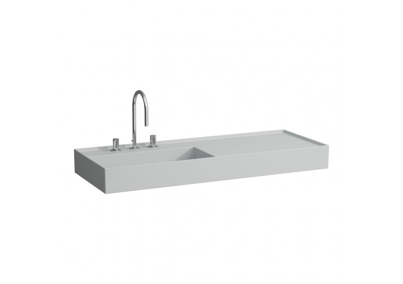 Lavabo mural ou à poser sur meuble Kartell Gris mat 1200 x 460 x 150 mm - H8133327591121 - Laufen