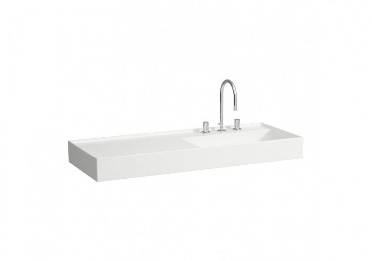 Lavabo mural ou à poser sur meuble Kartell Blanc 1200 x 460 x 120 mm - H8133330001111 - Laufen