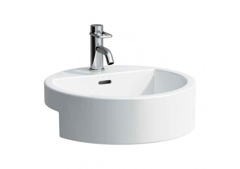 Lavabo semi-encastré rond Living Blanc 460 x 460 x 155 mm - H8134310001041 - Laufen