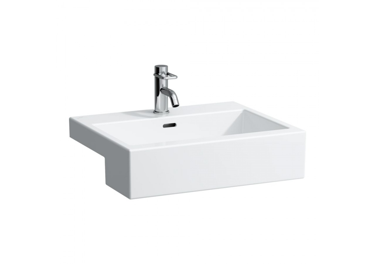 Lavabo semi-encastré rectangulaire Living Blanc 550 x 460 x 155 mm - H8134320001041 - Laufen