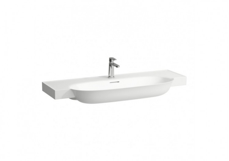 Lavabo mural ou à poser sur meuble ou sur pieds New Classic Blanc LCC 1200 x 480 x 75 mm - H8138584001121 - Laufen