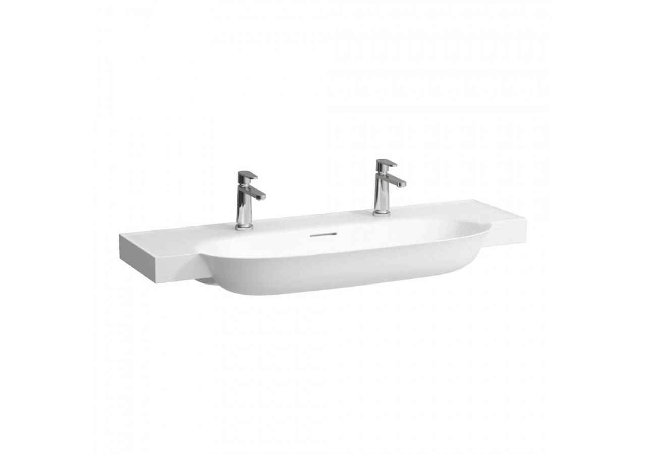Lavabo mural ou à poser sur meuble ou sur pieds New Classic Blanc mat 1200 x 480 x 75 mm - H8138587571081 - Laufen