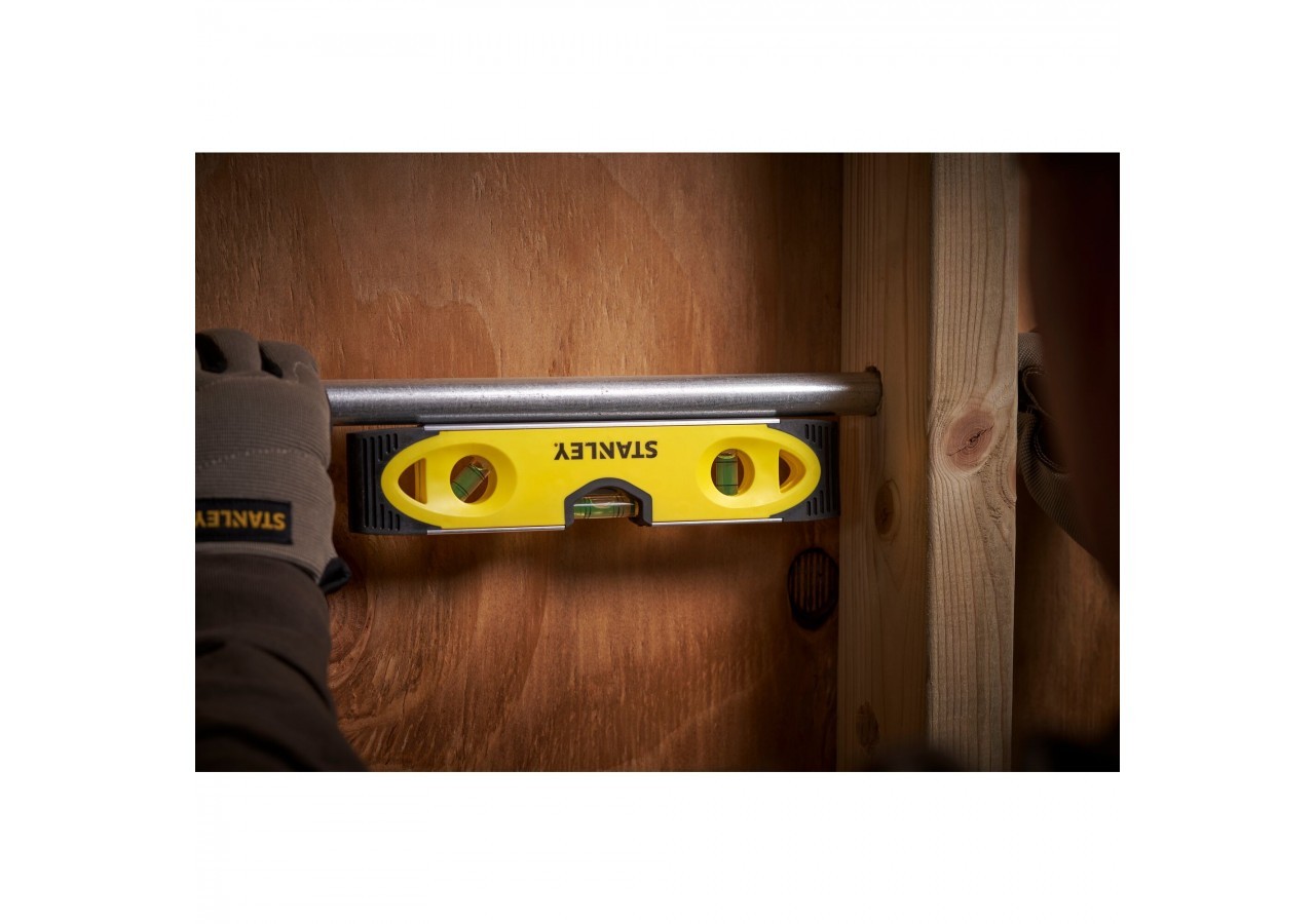 NIVEAU TORPEDO BIMATIERE MAGNETIQUE 25CM - 0-43-511 - Stanley