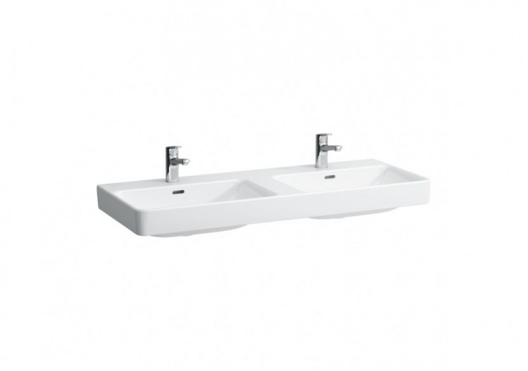 Lavabo double mural ou à poser sur meuble Laufen pro s Blanc LCC 1200 x 465 x 175 mm - H8149664001091 - Laufen