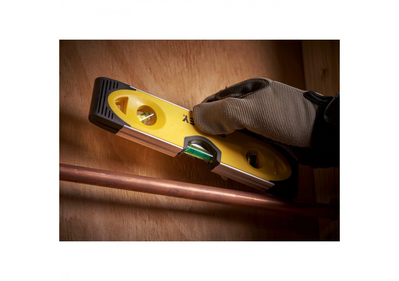 NIVEAU TORPEDO BIMATIERE MAGNETIQUE 25CM - 0-43-511 - Stanley