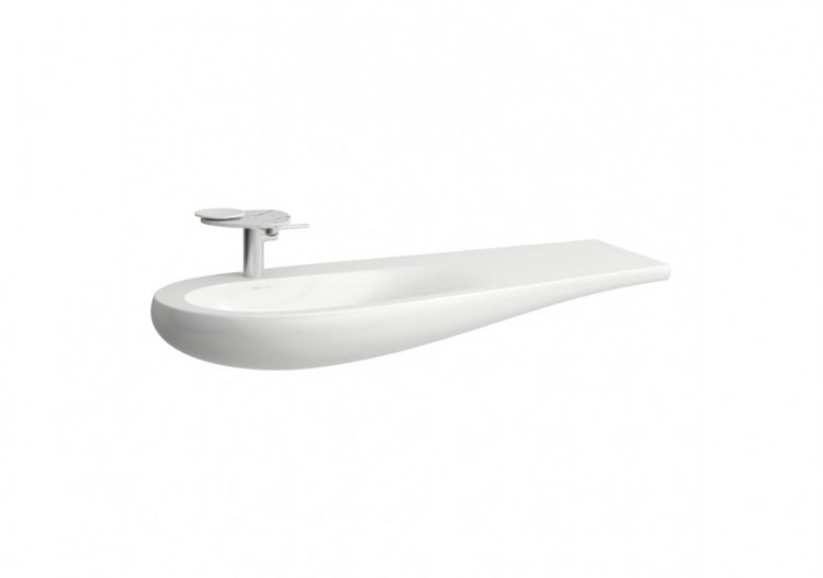 Lavabo mural ou à poser sur meuble Alessi one Blanc LCC 1200 x 500 x 140 mm - H8149734001091 - Laufen
