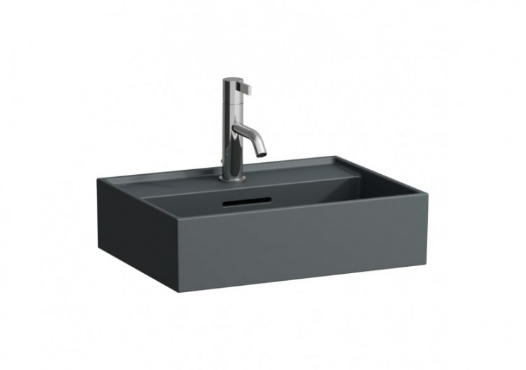 Lavabo mural ou à poser sur meuble Kartell Graphite mat 450 x 340 x 120 mm - H8153307581041 - Laufen