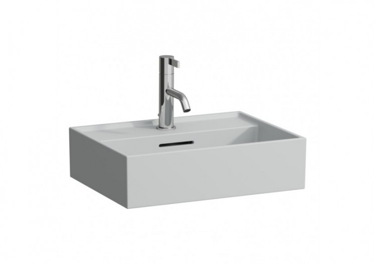 Lavabo mural ou à poser sur meuble Kartell Gris mat 450 x 340 x 120 mm - H8153307591041 - Laufen