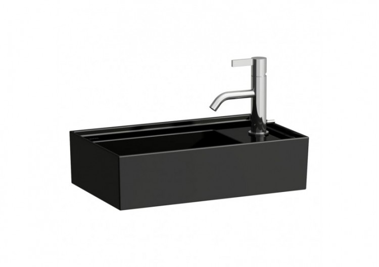 Lave-mains Kartell Noir brillant 460 x 280 x 150 mm - H8153340201111 - Laufen