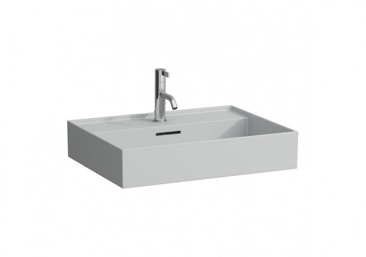 Lavabo à poser sur plan Kartell Gris mat 600 x 460 x 145 mm - H8163337591091 - Laufen