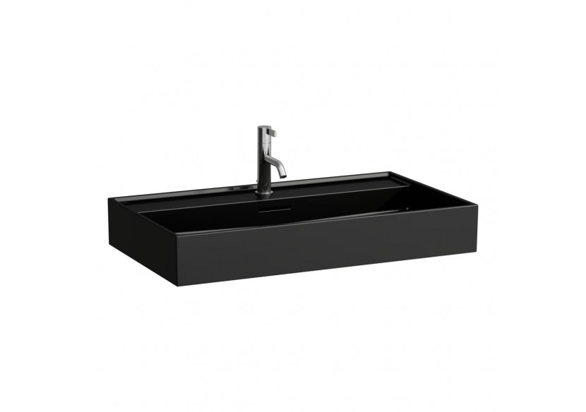 Lavabo à poser sur plan Kartell Noir brillant 800 x 460 x 120 mm - H8163360201091 - Laufen