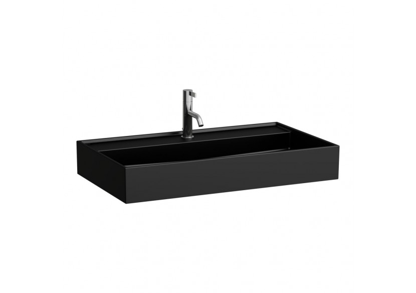 Lavabo à poser sur plan Kartell Noir mat 800 x 460 x 120 mm - H8163367161121 - Laufen