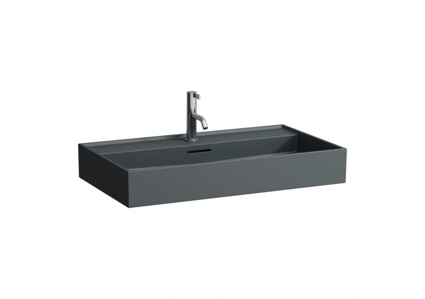 Lavabo à poser sur plan Kartell Graphite mat 800 x 460 x 145 mm - H8163367581081 - Laufen