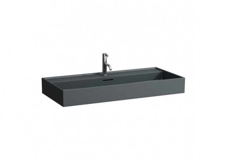 Lavabo à poser Kartell Graphite mat 1000 x 460 x 120 mm - H8163377581071 - Laufen