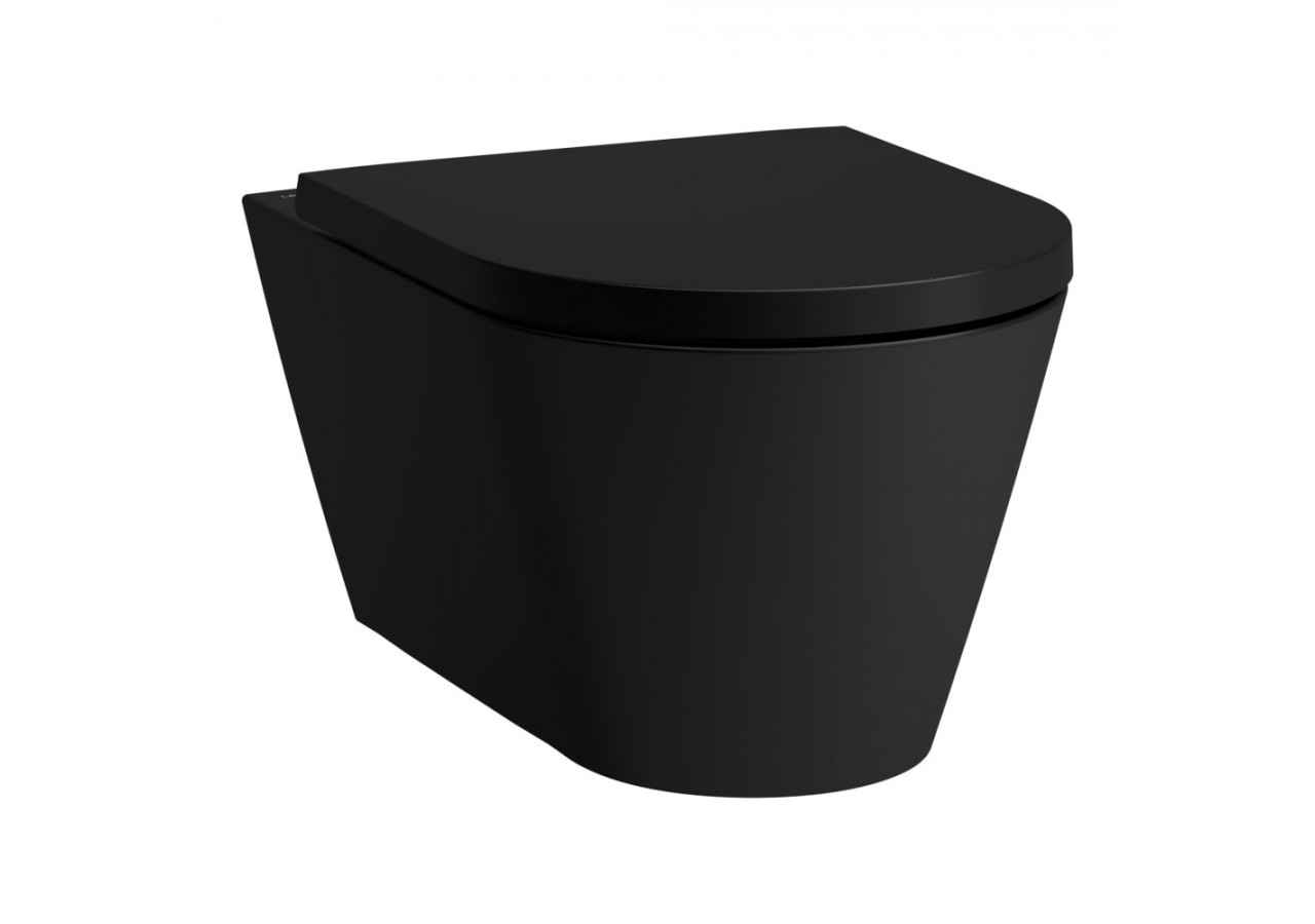 Cuvette suspendue sans bride Kartell Noir mat 545 x 370 x 355 mm - H8203377160001 - Laufen