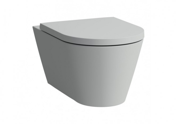 Cuvette suspendue sans bride Kartell Gris mat 545 x 370 x 355 mm - H8203377590001 - Laufen