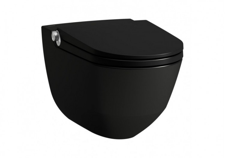 WC lavant suspendu sans bride Riva Noir mat 600 x 395 x 405 mm - H8206917160001 - Laufen