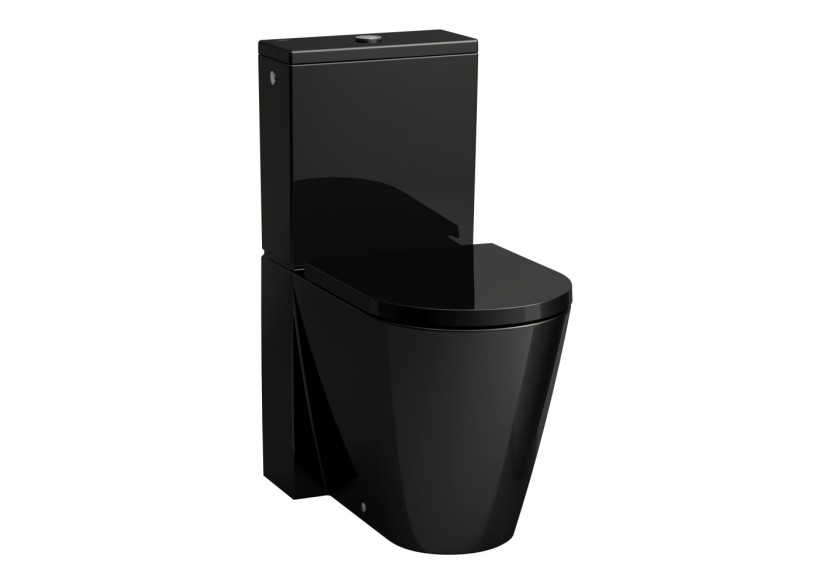 Cuvette WC au sol sans bride Kartell Noir brillant 660 x 370 x 440 mm - H8243370202311 - Laufen