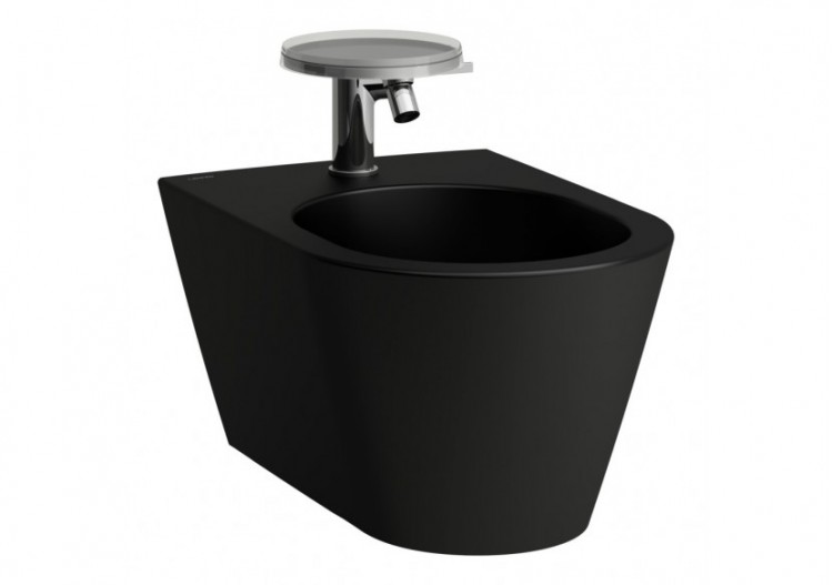 Bidet suspendu Kartell Noir mat 545 x 370 x 290 mm - H8303317163021 - Laufen