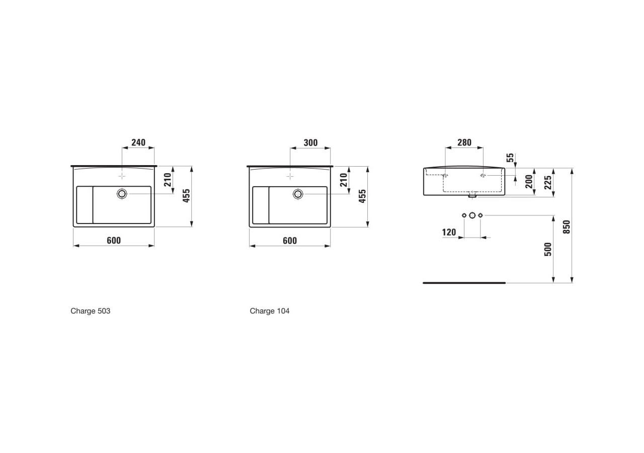 Lavabo pour enfant College Blanc 600 x 455 x 225 mm - H8576000000001 - Laufen