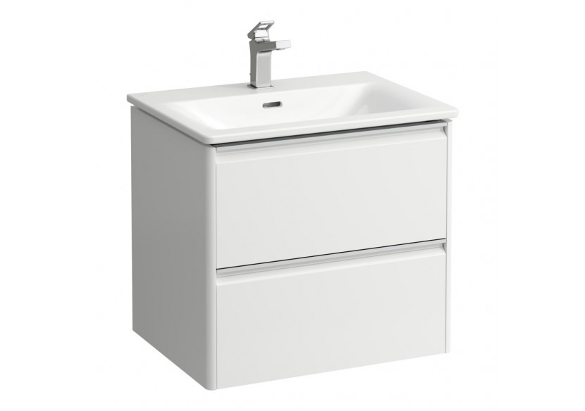 Pack lavabo avec meuble 2 tiroirs Palace Blanc mat 600 x 450 x 545 mm - H8607022601041 - Laufen