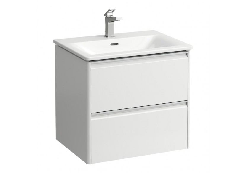 Pack lavabo avec meuble 2 tiroirs Palace Blanc brillant 600 x 450 x 545 mm - H8607022611041 - Laufen
