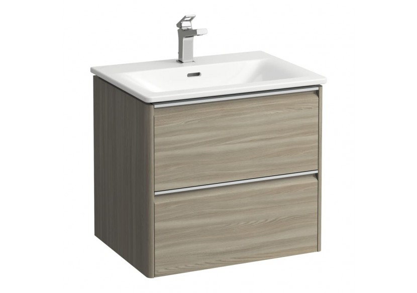 Pack lavabo avec meuble 2 tiroirs Palace Orme clair 600 x 450 x 545 mm - H8607022621041 - Laufen