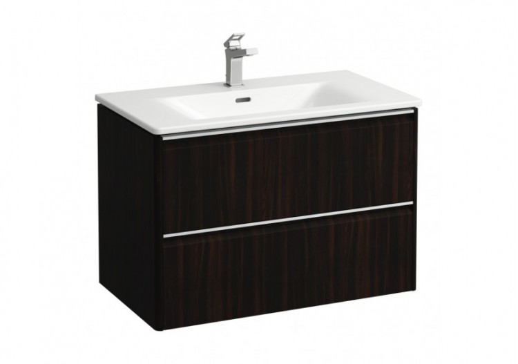 Pack lavabo avec meuble avec 2 tiroirs Palace Orme foncé 800 x 450 x 545 mm - H8607052631041 - Laufen