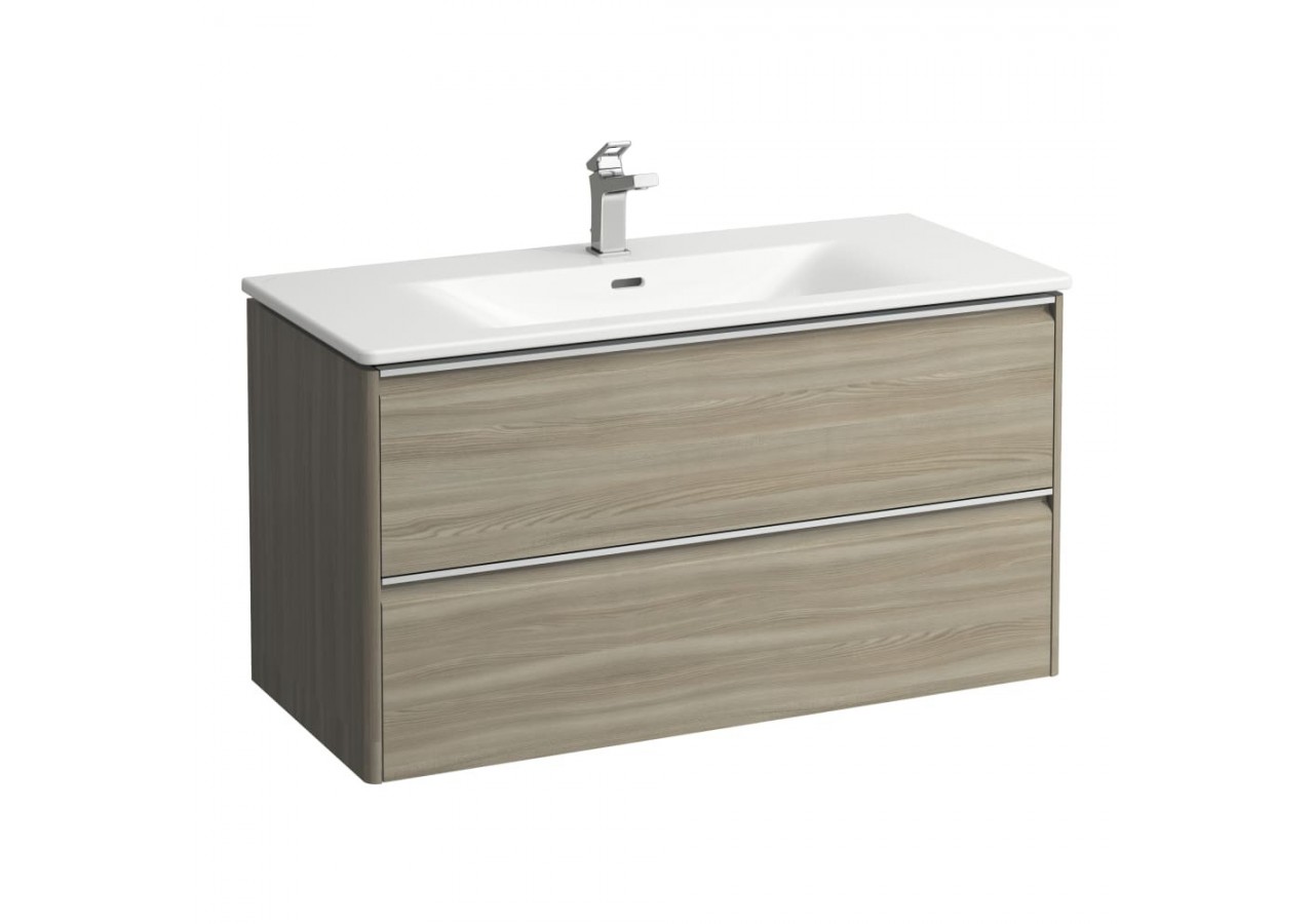 Pack lavabo avec meuble 2 tiroirs Palace Orme clair 985 x 450 x 530 mm - H8607072621041 - Laufen