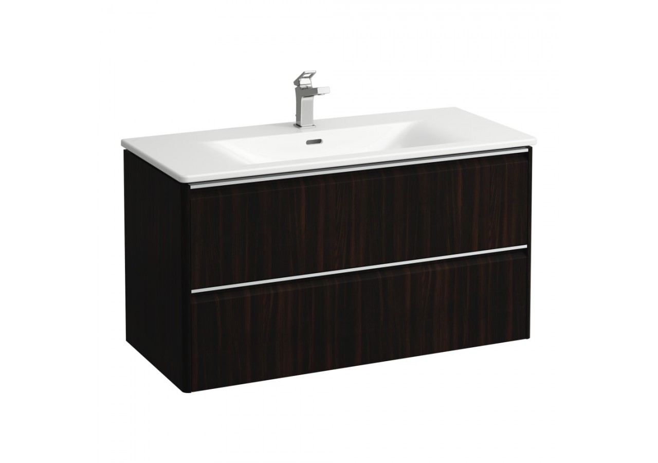 Pack lavabo avec meuble 2 tiroirs Palace Orme foncé 985 x 450 x 530 mm - H8607072631041 - Laufen