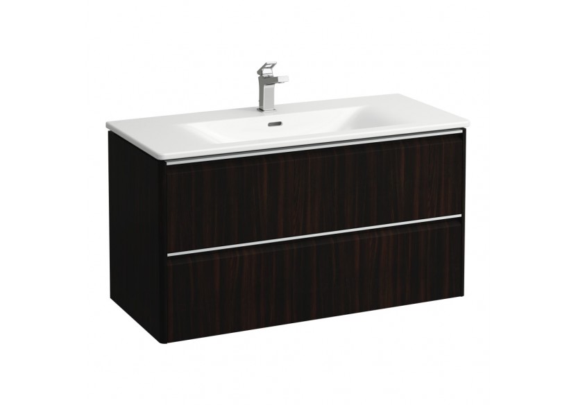 Pack lavabo avec meuble 2 tiroirs Palace Orme foncé 985 x 450 x 530 mm - H8607072631041 - Laufen