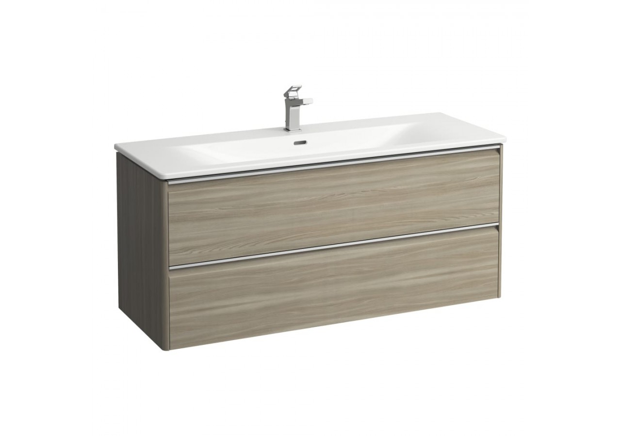 Pack lavabo avec meuble 2 tiroirs Palace Orme clair 1200 x 450 x 545 mm - H8607092621041 - Laufen