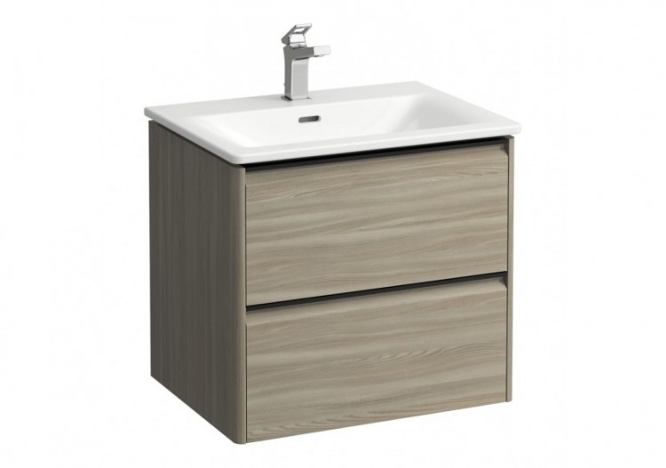 Pack lavabo avec meuble 2 tiroirs Palace Orme clair 600 x 450 x 545 mm - H8617022621041 - Laufen