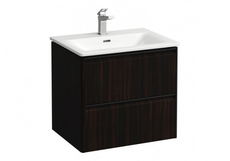 Pack lavabo avec meuble 2 tiroirs Palace Orme foncé 600 x 450 x 545 mm - H8617022631041 - Laufen
